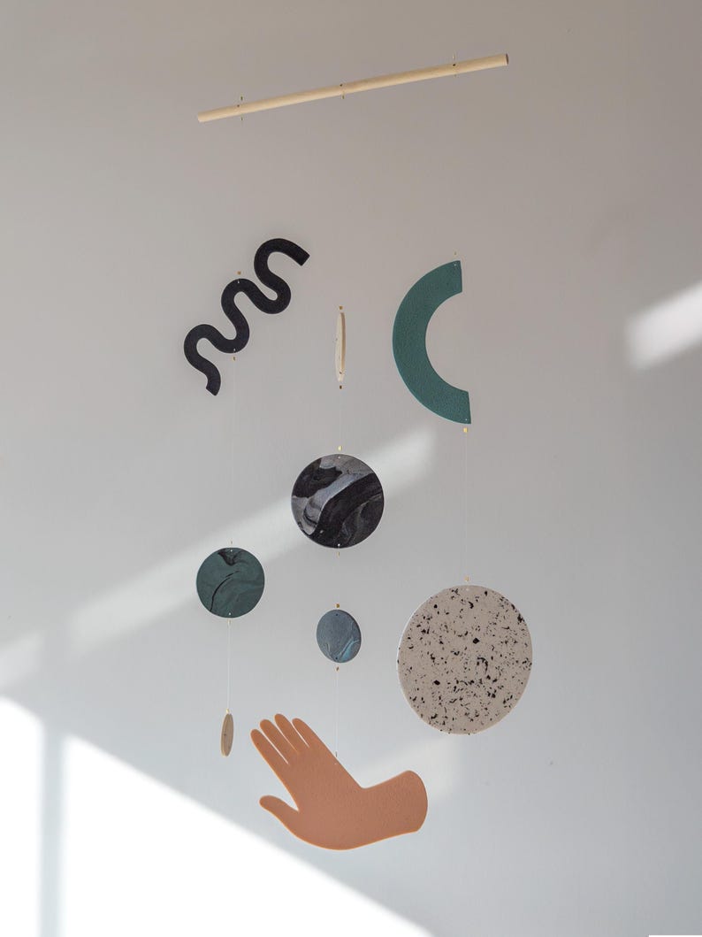 Hängande solsystem | Minimalistisk planetsolfångare, Slow Living-dekor bild 5