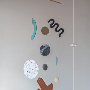 Hängande solsystem | Minimalistisk planetsolfångare, Slow Living-dekor bild 7