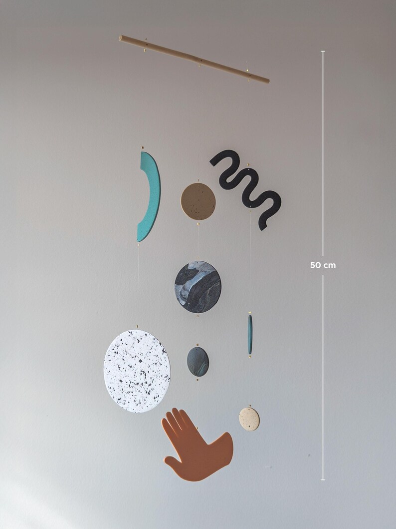 Hängande solsystem | Minimalistisk planetsolfångare, Slow Living-dekor bild 7