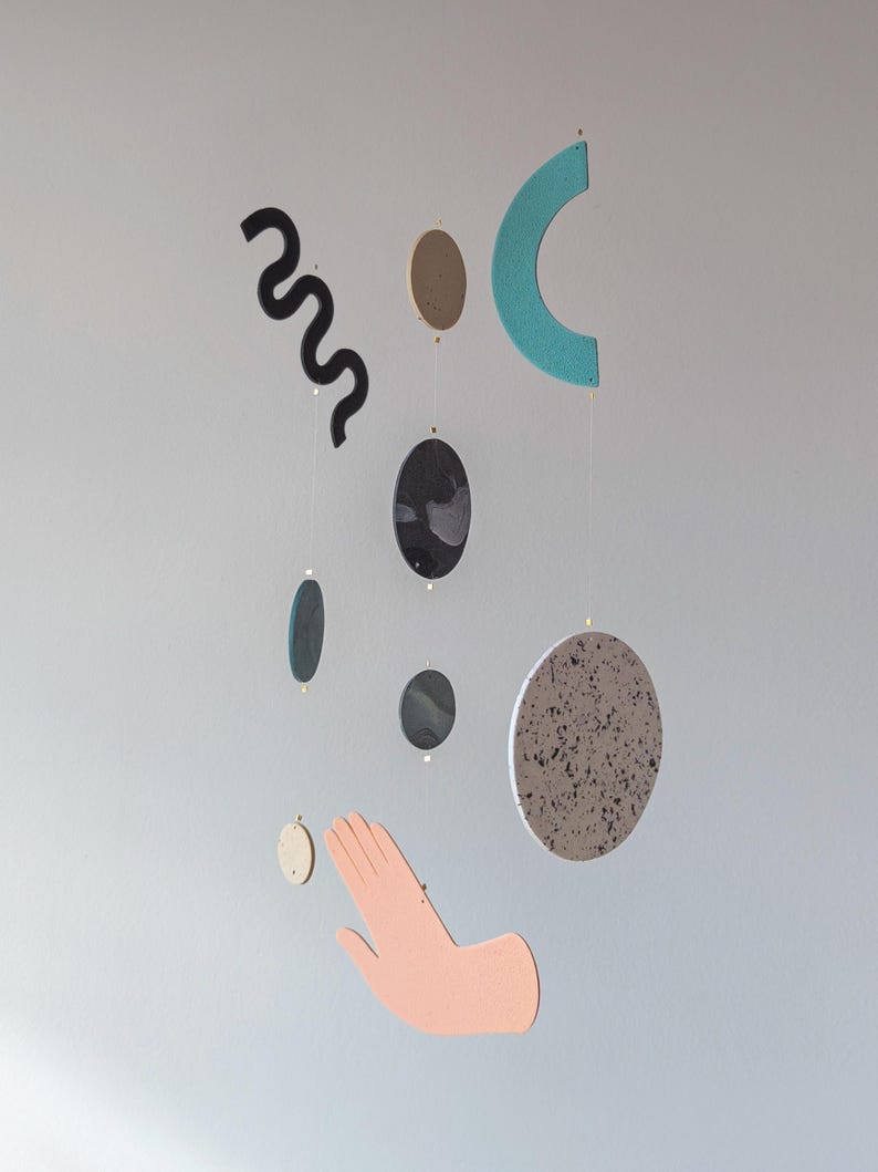 Hängande solsystem | Minimalistisk planetsolfångare, Slow Living-dekor bild 2