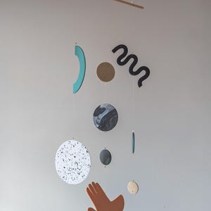 Hängande solsystem | Minimalistisk planetsolfångare, Slow Living-dekor bild 3