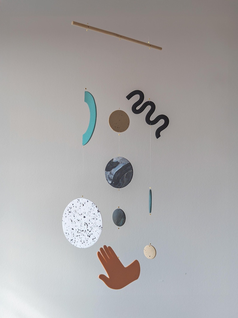 Hängande solsystem | Minimalistisk planetsolfångare, Slow Living-dekor bild 3