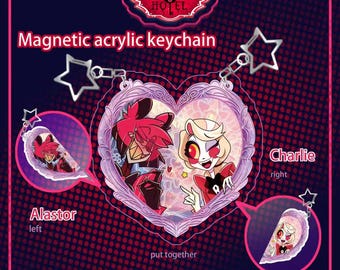 Hazbin Hotel Valentine's Ship Keychains (READ DESCRIPTION) - Etsy