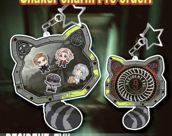 Op RE9 geïnspireerde shaker-bedel | Acryl sleutelhanger | Pre-order