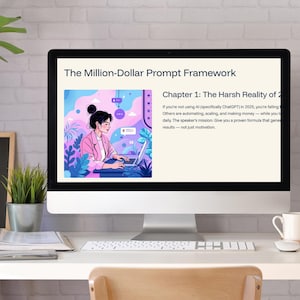 The Million Dollar Prompt Framework | Digital Download | High-Converting ChatGPT Prompts for Content | Ads | Copywriting | Instant Download