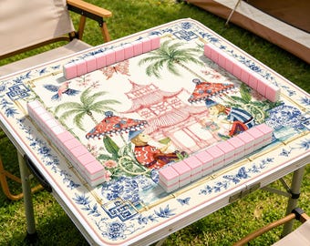 Tappetino da Mahjong Monkey Chinoiseries, centrotavola da gioco, regalo per l'organizzatore di partite di Mahjong