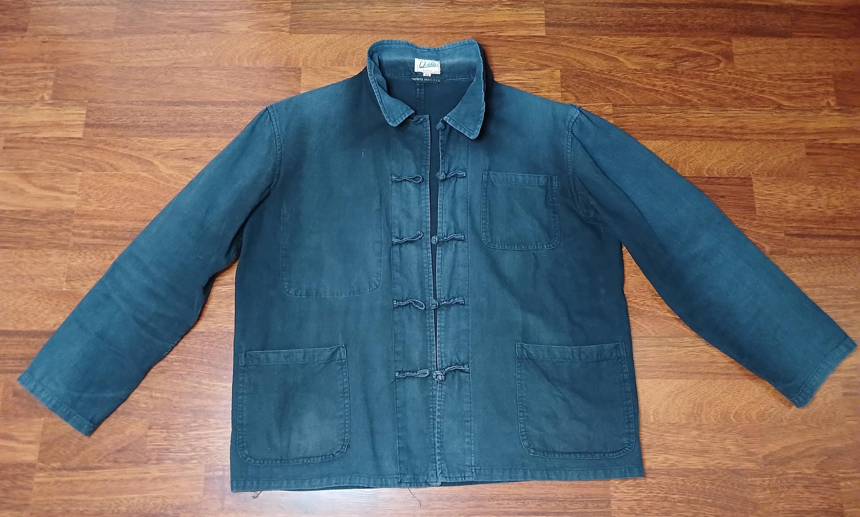 L'anti-cher Indigo Work Jacket France - China 60's - Etsy