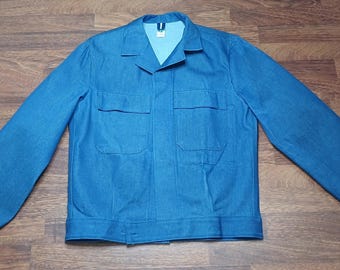 L'anti-cher Indigo Work Jacket France - China 60's - Etsy