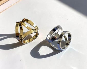 Accesorio para bufandas: soporte triangular de titanio para bufandas de moda