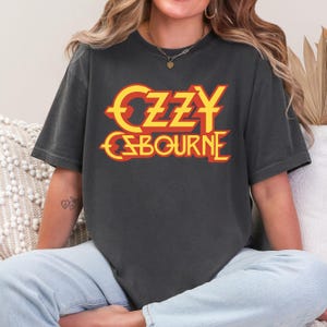 Comfort Colors® Ozzy Osbourne Graphic tshirt Vintage Rock Tee for Metal Fans Retro Heavy Metal Shirt Black Sabbath Band Tee Rock Lovers Gift