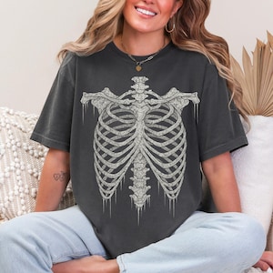 Comfort Colors Vintage Skeleton Ribcage T-Shirt