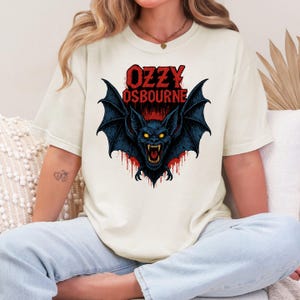 Comfort Colors® Ozzy Osbourne Graphic tshirt Vintage Rock Tee for Metal Fans Retro Heavy Metal Shirt Black Sabbath Band Tee Rock Lovers Gift