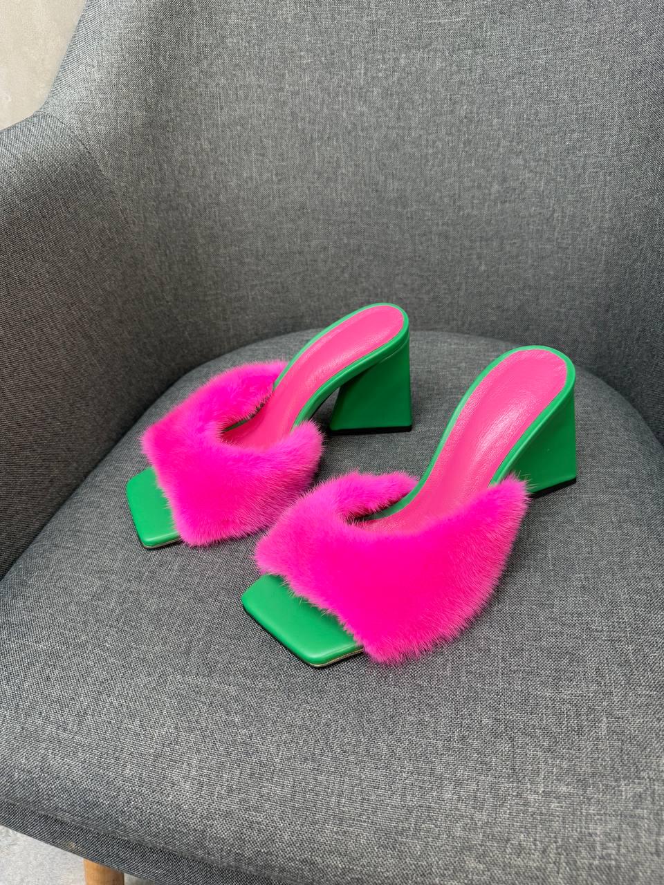 Pink Fluffy Heels