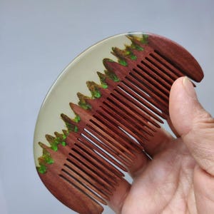 Handcrafted Wooden Comb, Natural Hair Care Comb, Anti-static Wood Brush, Handmade Scalp Massager Comb