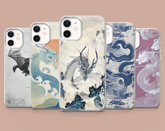Dragon Phone Case Mystic Dragon Cover for iPhone 16,15,14,13,12, Samsung S25Fe,S24,S23,S22,A16,A26,A56, Pixel 9Pro,8A,