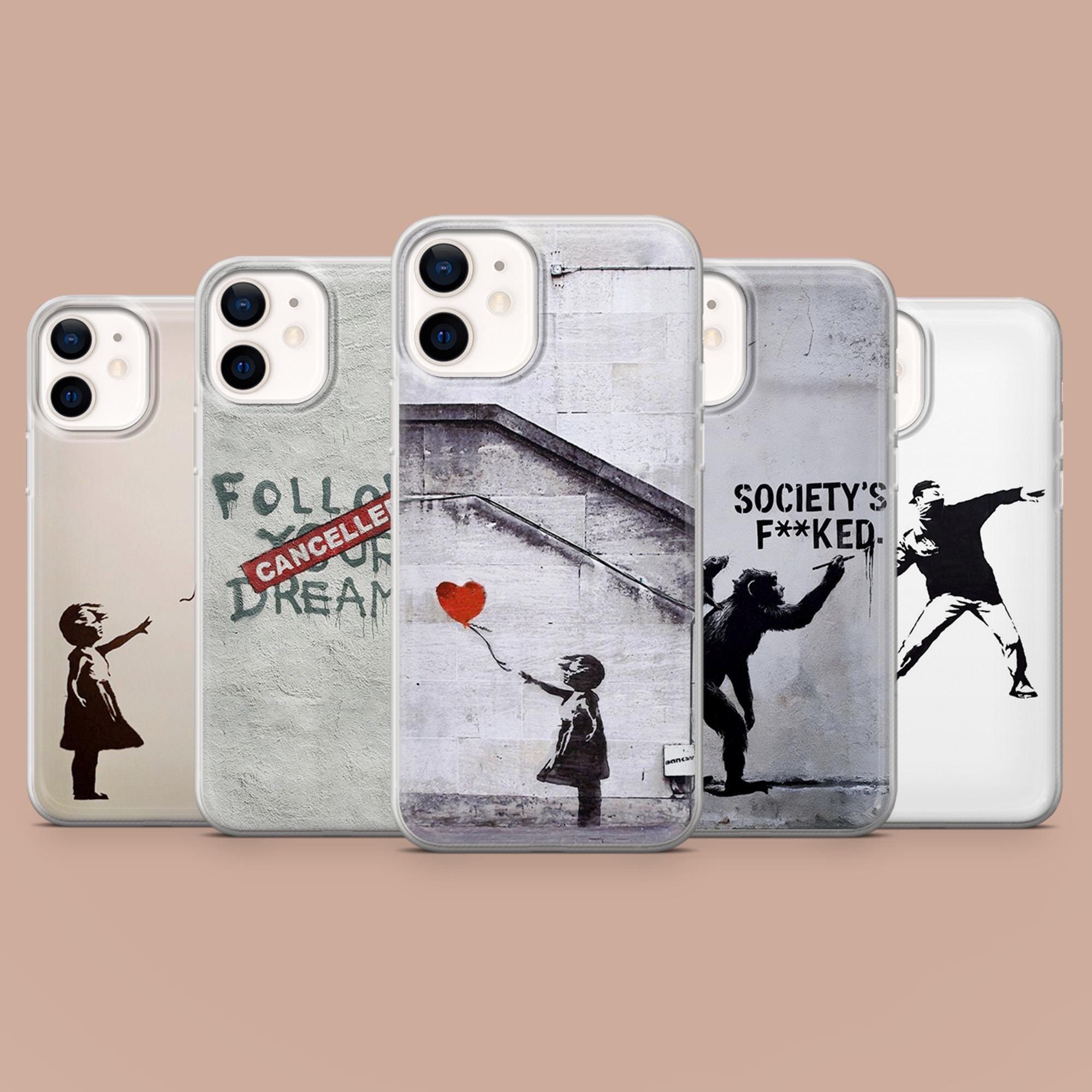Banksy Phone Case Street Art Cover for iPhone 16,15,14,13,12
