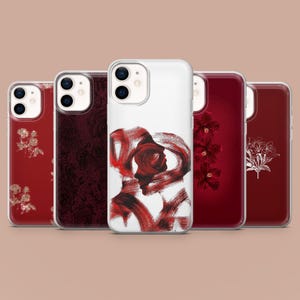 Ruby Rose iPhone & Samsung Case: Romantic Floral Design, Protective TPU Gel