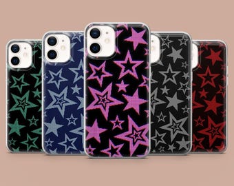 Y2K Phone Case Star Cover for iPhone 16,15,14,13,12, Samsung S25Fe,S24,S23,S22,A16,A26,A56, Pixel 9Pro,8A,