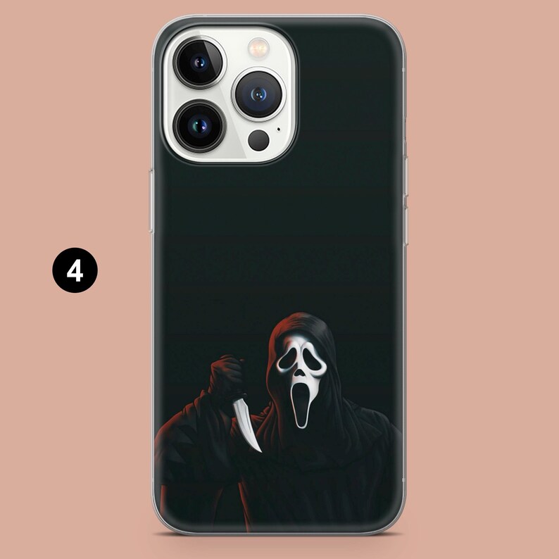 Ghost Face Phone Case A Scary Mask Cover for iPhone 16,15,14,13,12 ...