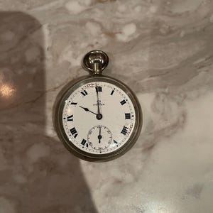 Antique Original Omega Silver Pocket Watch, Working Order, c1913