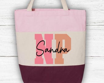 Sacs fourre-tout personnalisés pour infirmières praticiennes, Sacs personnalisés pour infirmières praticiennes, Cadeau pour infirmière praticienne, Sac fourre-tout pour infirmière, Sac de remerciement pour infirmière, C52