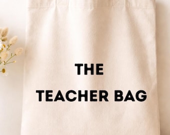 teacher gifts - the teacher bag-personalized tote bag -teacher appreciation gift - Back to school