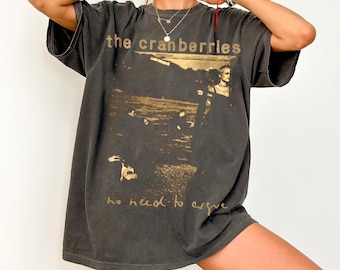 Camiseta Comfort Color The Cranberries No Need to Argue World Tour 1995 Vintage, Zombie 1994, Camiseta alternativa indie de los 90, Regalo para ella