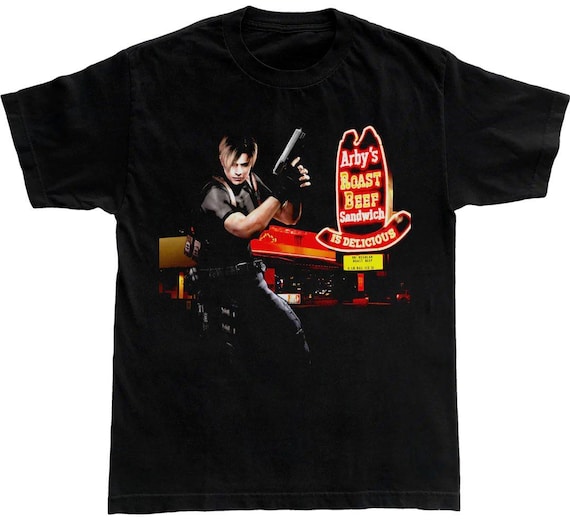 Leon Kennedy Arby’s Crossover Unisex Shirt, Horror Game, Gift For Gamers, Resident Evil Shirt Fan, Unisex Shirt, Gift For Man And Woman