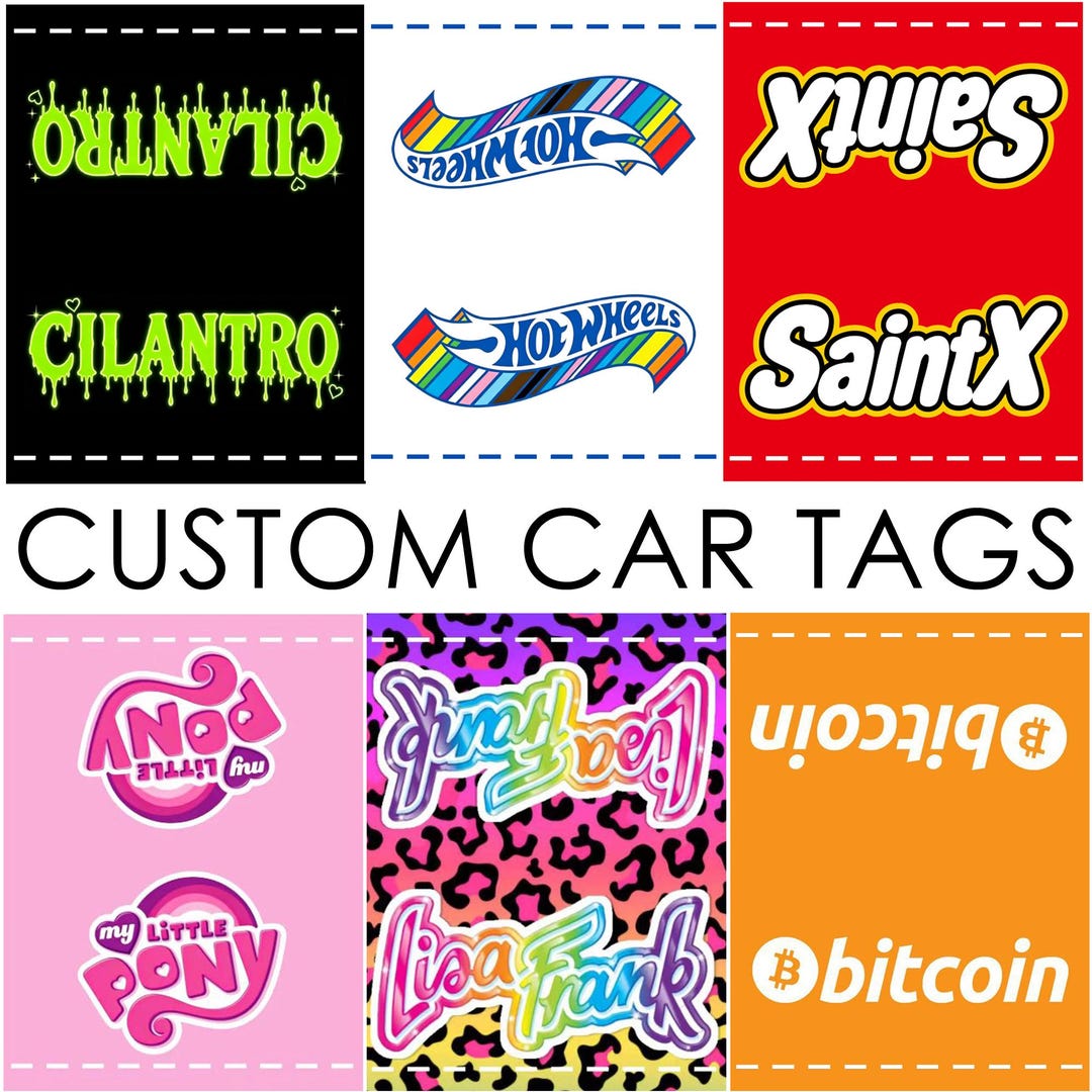 Personalized Design Toy Tag Car Label Sticker, Hot Popular Car Decor ...