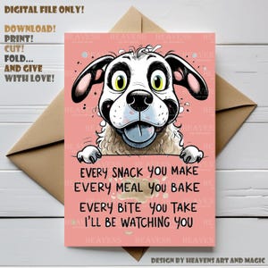 Funny  dog Greetings | Cute dog poem| Digital Birthday Card | Dog lover | Dog mom | Dog dad | Puppy Birthday | Card from dog |