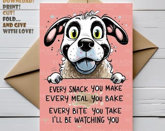 Salutations drôles de chien | Poème de chien mignon | Carte d'anniversaire numérique | Amoureux des chiens | Maman chien | Papa chien | Anniversaire de chiot | Carte de chien |