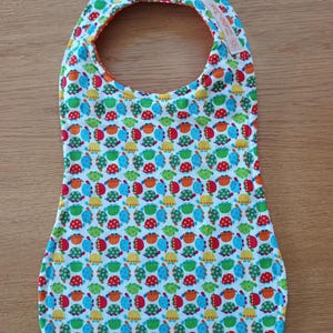 Baby bib personalized sloppy bib bib baby bib animals turtle dots gift