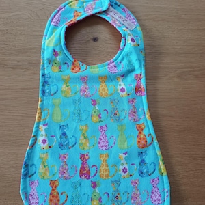 Baby bib personalized sloppy bib bib baby bib baby bib cats dots gift