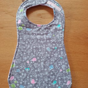 Baby bib personalized sloppy bib bib baby bib animals birds dots gift