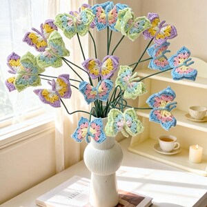Crochet Butterfly Bouquet Cheer Up Gift – Get Well Soon Handmade Decor