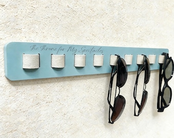 Wall Mounted Sunglasses Organizer, Wooden Glasses Holder Sunglass Holder, Sunglasses Rack for Hanging Your Multiple Eyeglasses, Home Decor