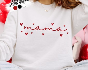Mama SVG PNG, Valentine Mom clipart, Moederdag sublimatie ontwerp
