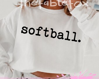 Softball SVG PNG, Softball Player Game Day, Distressed Typography Design