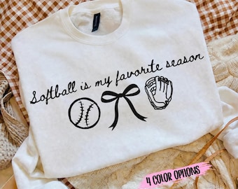 Softball Is My Favorite Season SVG PNG | Softball Mom Design | Game Day Softball | Cut File