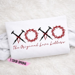 XOXO Christian SVG PNG | Oryginalne listy miłosne | Projekt wiary na Wielkanoc | Plik do cięcia