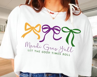 Mardi Gras Y’all SVG PNG, Let the Good Times Roll Quote, Carnival Sublimation Design