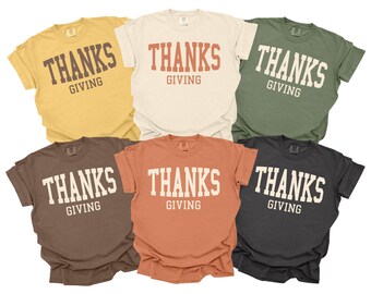 Matching Thanksgiving Crew Shirts, Family Thanks Giving Group T-Shirts, Thanksgiving Team, Thanksgiving Outfit, Youth Shirts, Comfort Colors