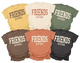 Matching Friendsgiving Shirts, Friends Giving Group T-Shirts, Thanksgiving Team Tees, Thanksgiving Outfits, Youth Shirts, Comfort Colors
