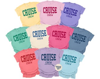 Cruise Crew Shirts For Family, Funny Cruise Trip 2026 Tshirts, Custom Cruise T-shirts, Matching Cruise Tees, Comfort Colors, Group Tees