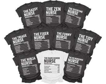 18+ QUOTES, Nurse Nutrition Facts Shirts, Matching Nurses Tshirts, Comfort Colors, Custom Hospital Staff Tshirts, Funny Nursing Group Shirts
