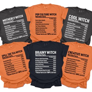 Halloween Nutrition Facts Shirts, Group Teacher Costumes, Nutritional Humor Shirts, Funny Para Ween Party Tees, Teaching Staff Outfit Ideas