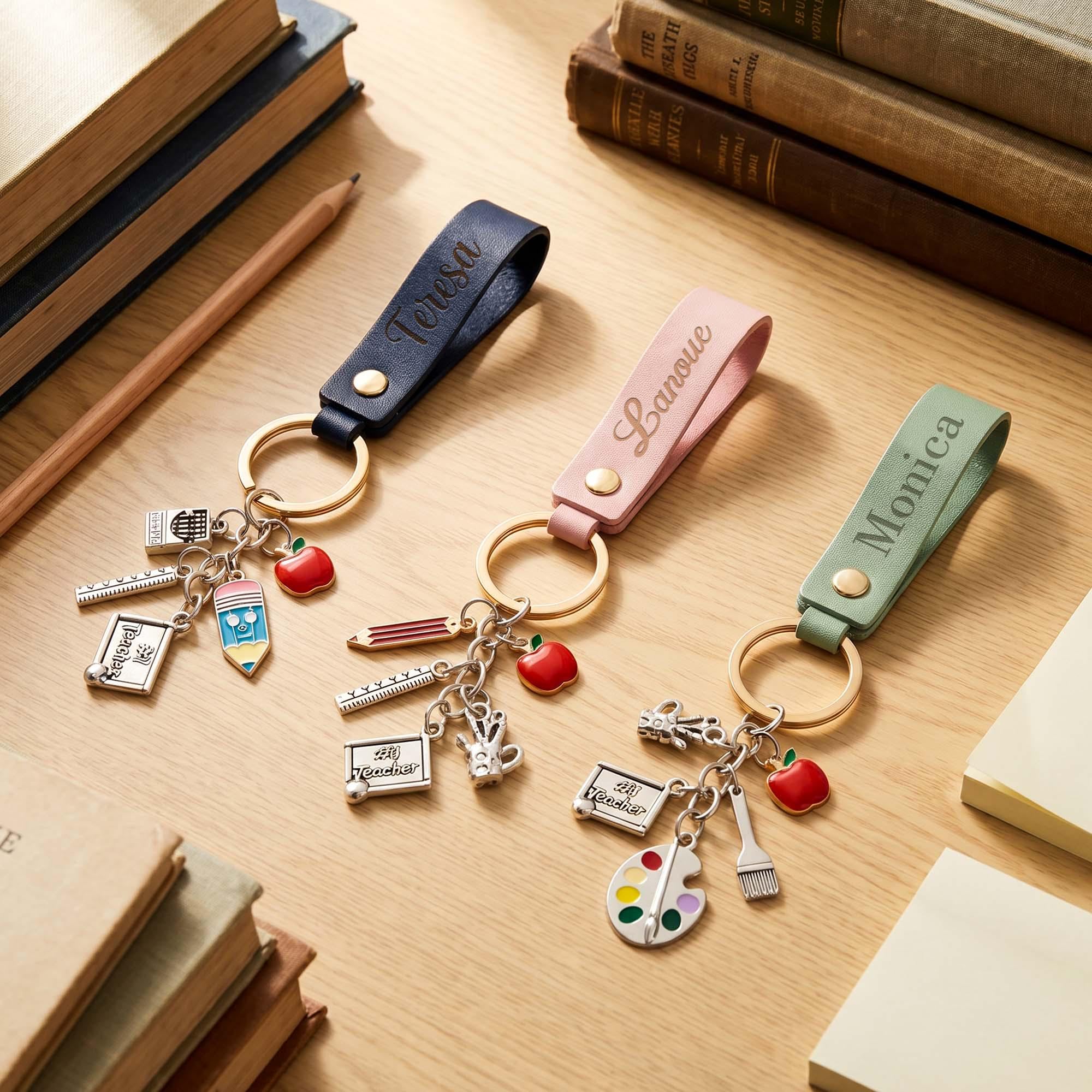 Personalized Teacher Keychain,Teacher Appreciation Gift,Custom Name…