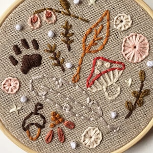 Foliage. PDF Hand Embroidery Pattern.