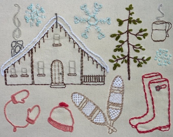 Into the Winter Woods. PDF Hand Embroidery Pattern.