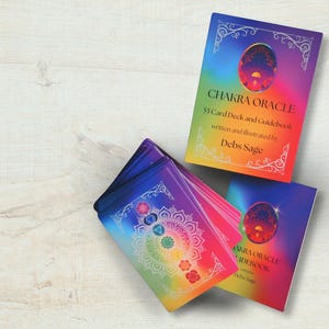 Chakra Oracle Deck ~ Illustrated Cards for Self Reflection & Emotional Healing, Tarot Alternative, mIndfulness Tool, Gift for Her
